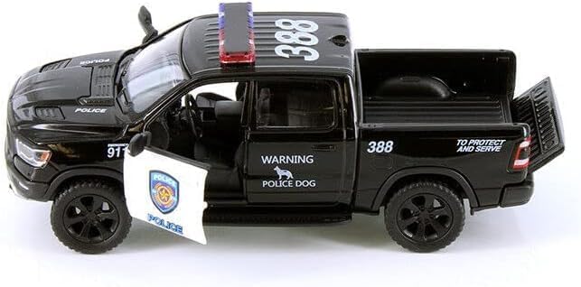 Alternative view of KiNSMART - 2019 Dodge Ram 1500 Pickup 1:46 O Scale 5" Die Cast Metal Model Toy Truck Police Edition