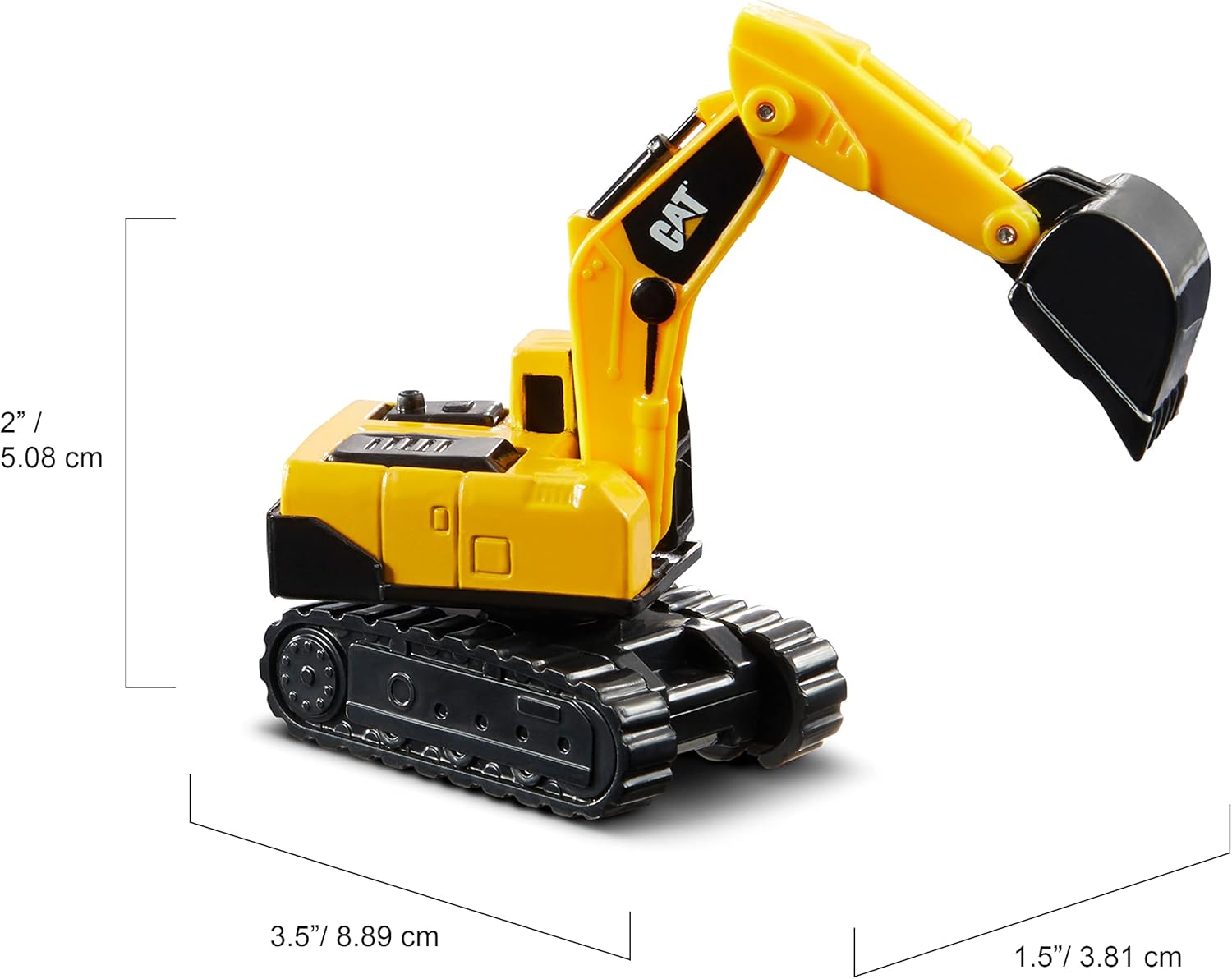 Alternative view of CAT Construction Toys CAT Construction Die Cast Metal 3 Pack Vehicles - Steam Roller/Excavator/Wheel Loader for Ages 3+