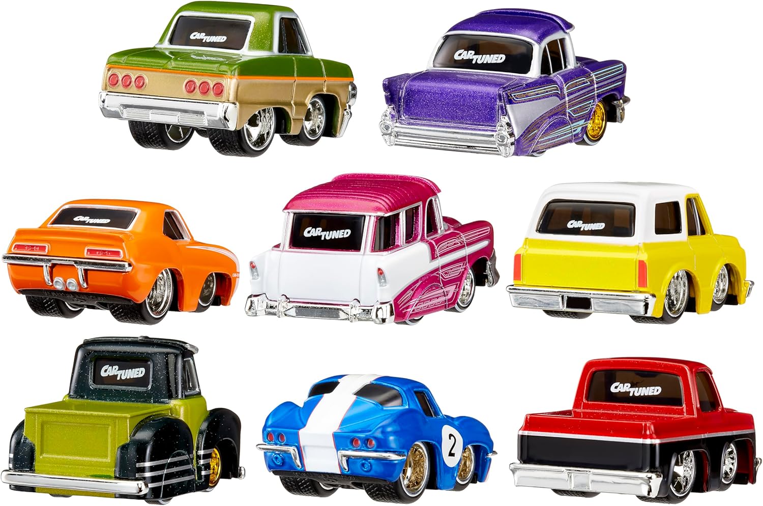 CarTuned Series 2-8 Pack, Diecast Vehicle, Ages 6+ Years