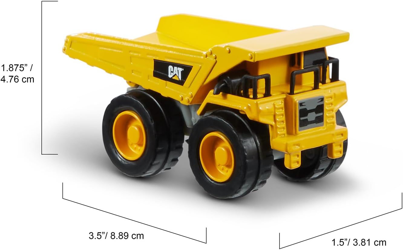 CAT Construction Toys CAT Construction Die Cast Metal 3 Pack Vehicles - Dump Truck/Cement Mixer/Grader for Ages 3+