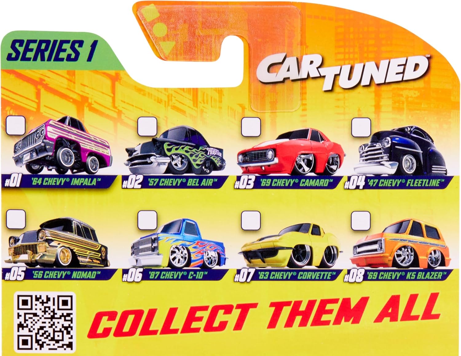 CarTuned Series 1-8 Pack, Diecast Vehicle, Ages 6+ Years