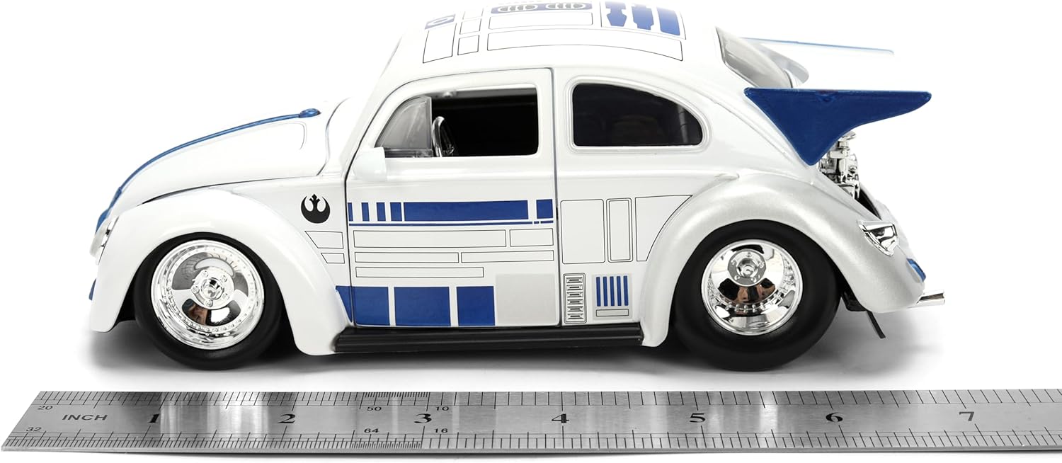 Alternative view of Jada Star Wars R2-D2 with 1959 Volkswagen Drag Beetle 1:24 Die-Cast Vehicle & 2.5-Inch Figure Toys