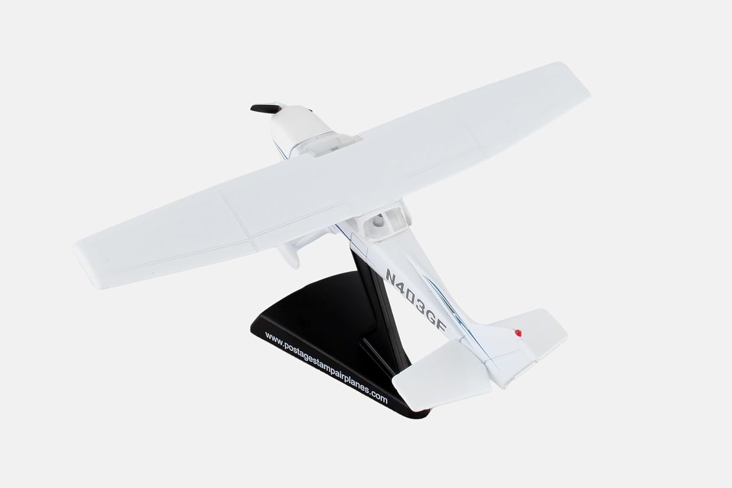 Alternative view of Daron Worldwide Trading Postage Stamp PS5603-2 Cessna 172 SkyHawk 1:87 Diecast Display Model, White