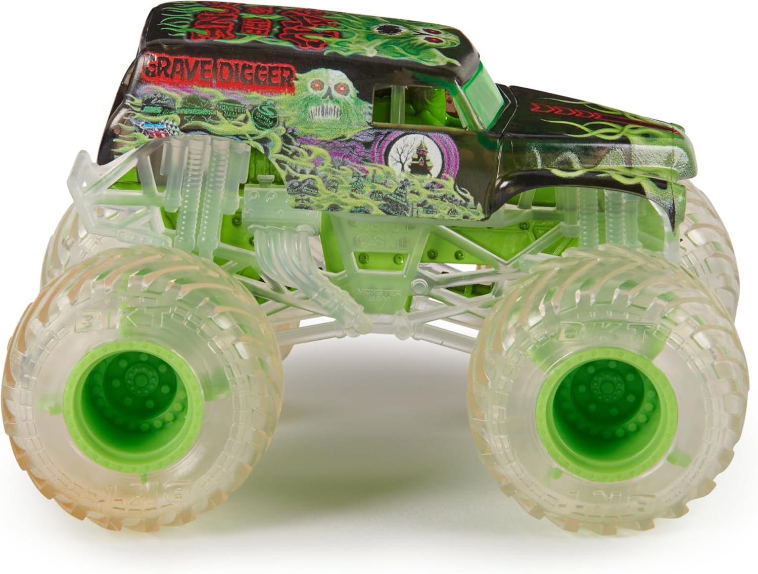 Monster Jam, Official Grave Digger Chase Monster Truck, Die-Cast Vehicle, 1:64 Scale, Kids Toys for Boys Ages 3 and up