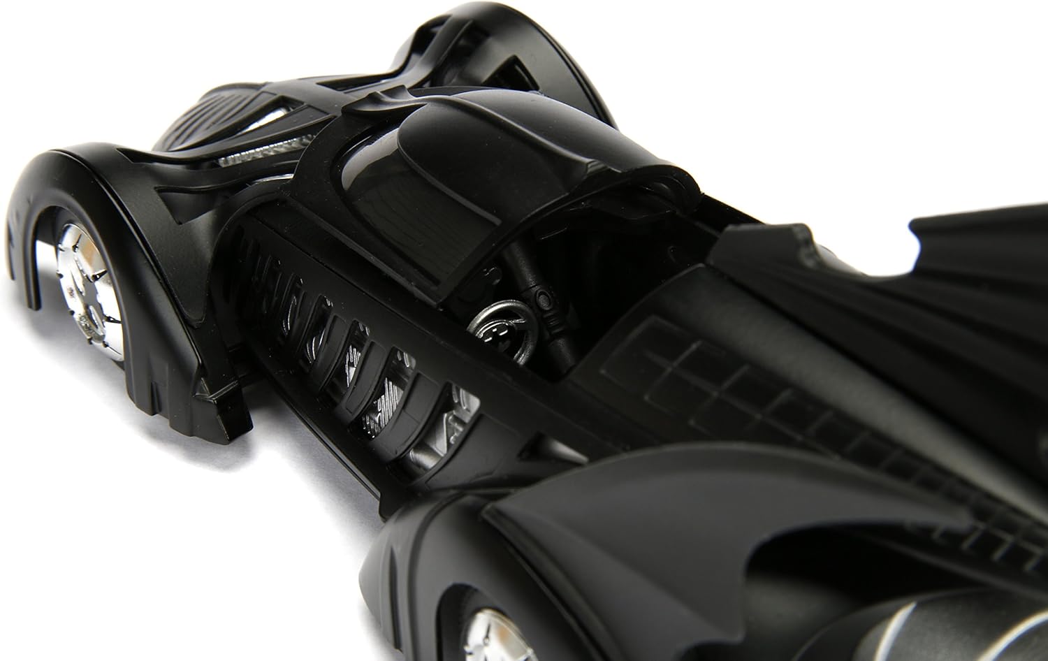 Alternative view of Jada DC Comics Batman Forever Batmobile & Batman Figure 1:24 Die - Cast Vehicle with Figure