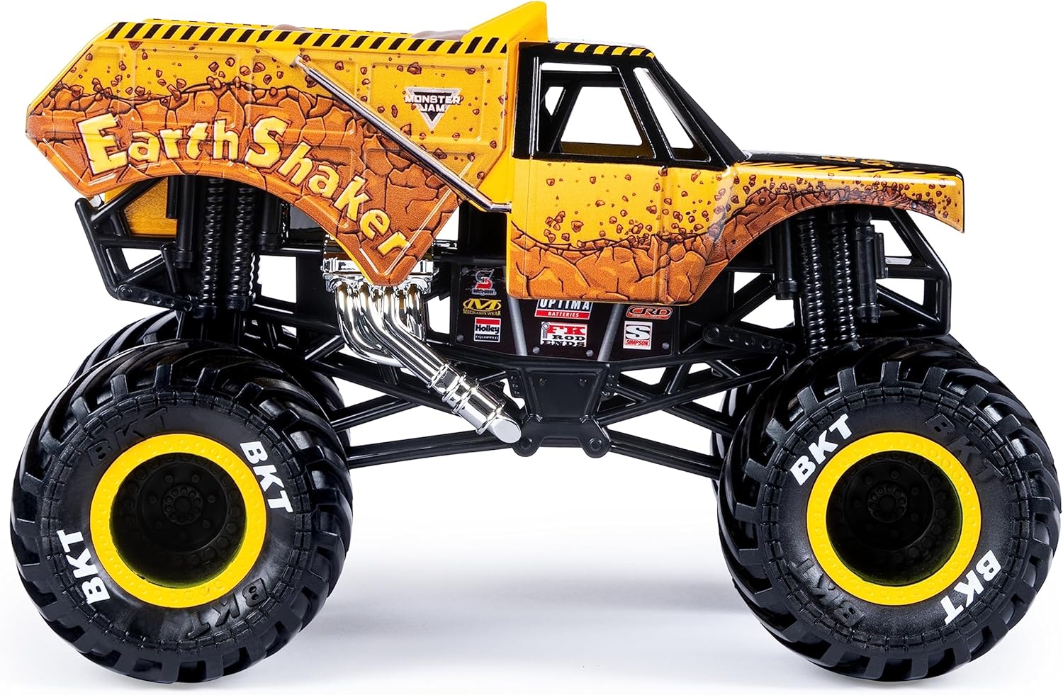 Alternative view of Monster Jam, Official Earth Shaker Monster Truck, Die-Cast Vehicle, 1:24 Scale