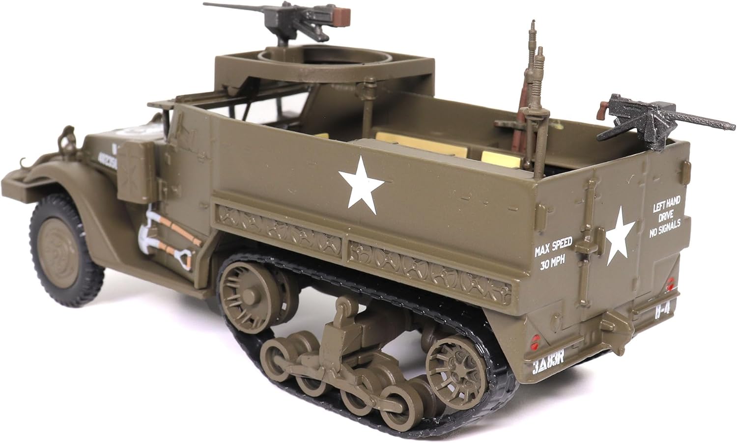 Alternative view of Motor city classics 1:43 Scale Military Diecast Collectible | M3 Half-Track with M2HB Machine Gun | Militaria Diecast Model 24210-44