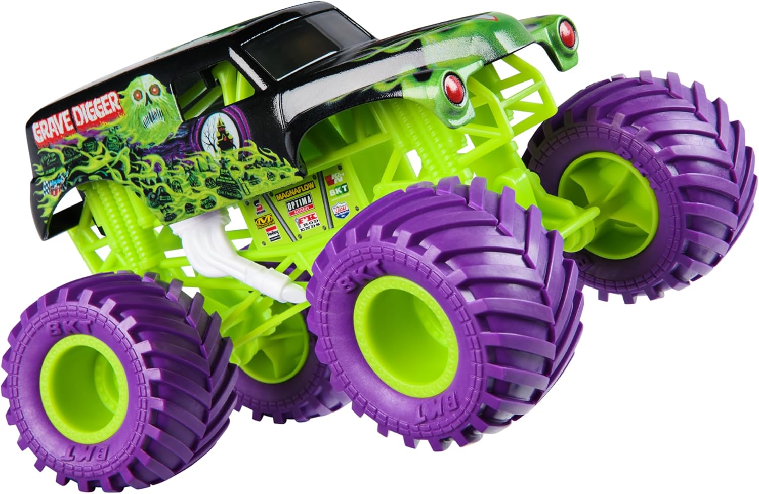 Alternative view of Monster Jam, Official Grave Digger Monster Truck, Collector Die-Cast Vehicle, 1:24 Scale, Kids Toys for Boys and Girls Ages 3 and up