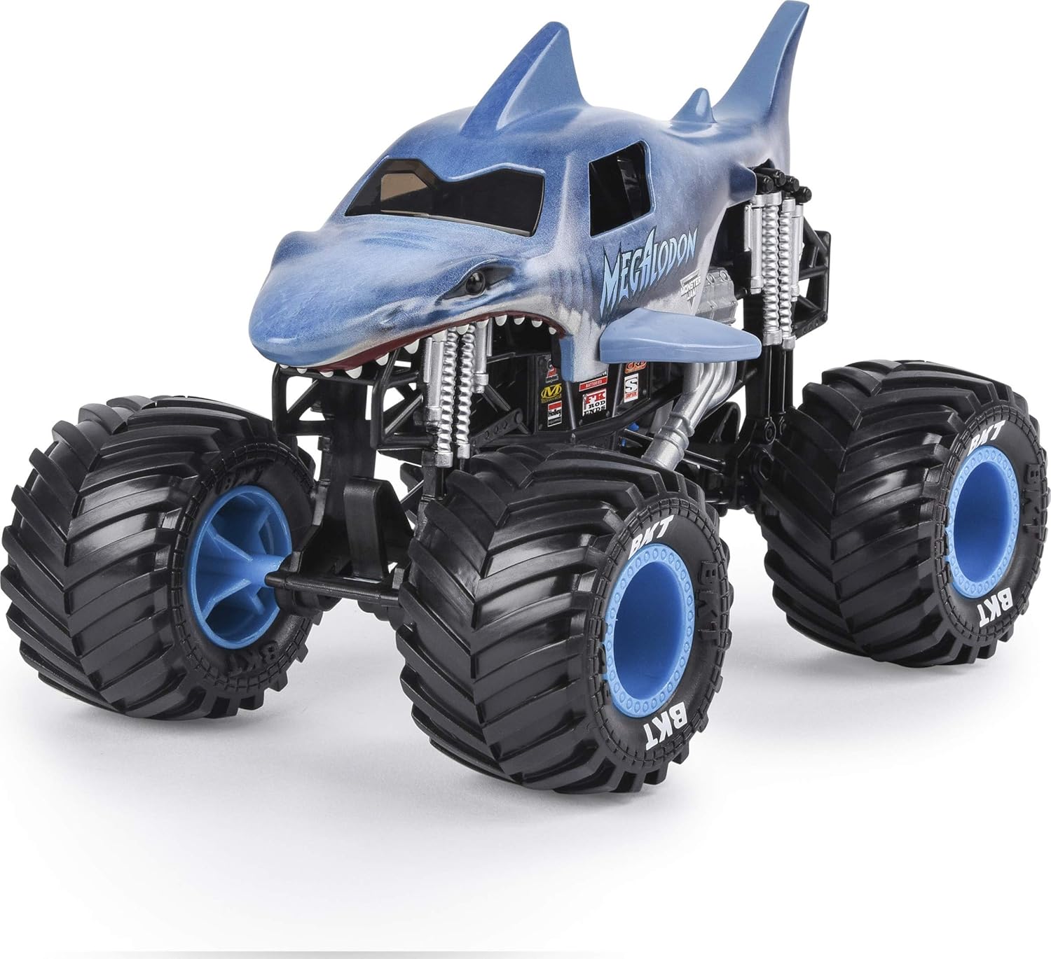 Alternative view of Monster Jam, Official Megalodon Monster Truck, Die-Cast Vehicle, 1:24 Scale