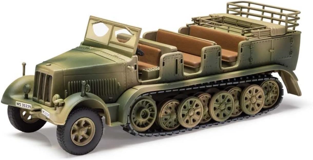 Alternative view of Corgi Diecast Half-Track - CC60013 Sd;Kfz;7 Krauss-Maffei Medium Towing Half - German Military Metal Half-Track Toy Detailed Armored Vehicle - Die Cast World War II Models for Adults, Green