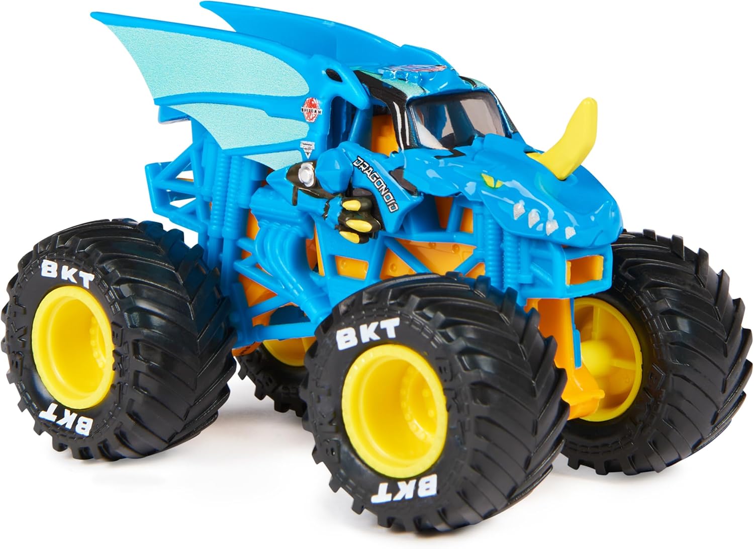 Alternative view of Monster Jam, Official Bakugan Dragonoid (Blue) Monster Truck, Die-Cast Vehicle, 1:64 Scale, Kids Toys for Boys Ages 3 and up
