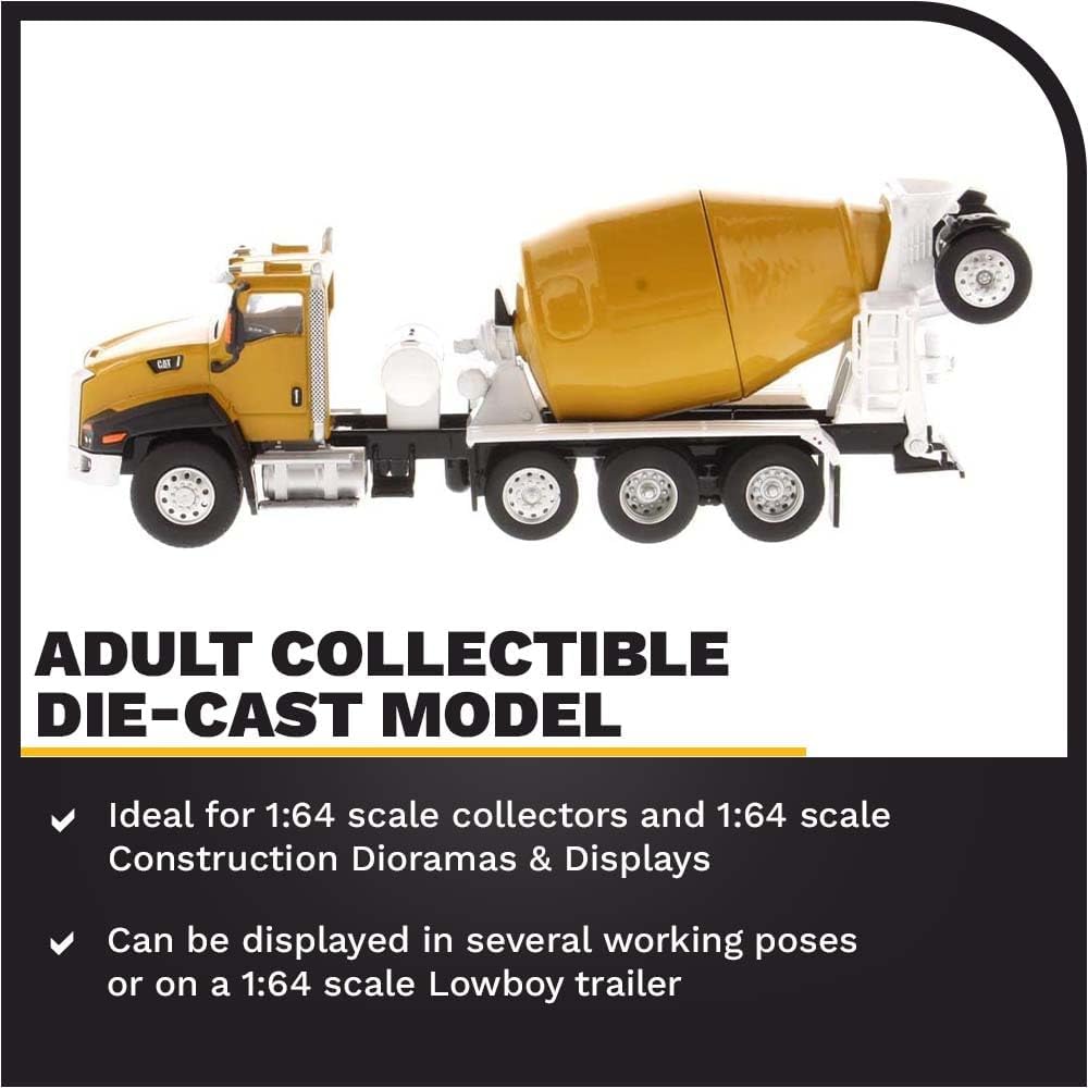 Alternative view of 1:64 Caterpillar CT660 McNeilus Bridgemaster Concrete-Mixer - Diecast Masters - 85632 - Play & Collect