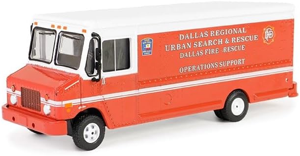 Collectibles Diecast 33250-B H.D. Trucks Series 25-2019 Step Van - Dallas Regional Urban Search & Rescue - Rescue Operations Support - Dallas Fire Department, Dallas, Texas 1/64 Scale
