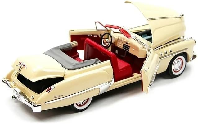 1949 Roadmaster Cream with Red Interior 1/18 Diecast Model Car by Motormax 73116cream