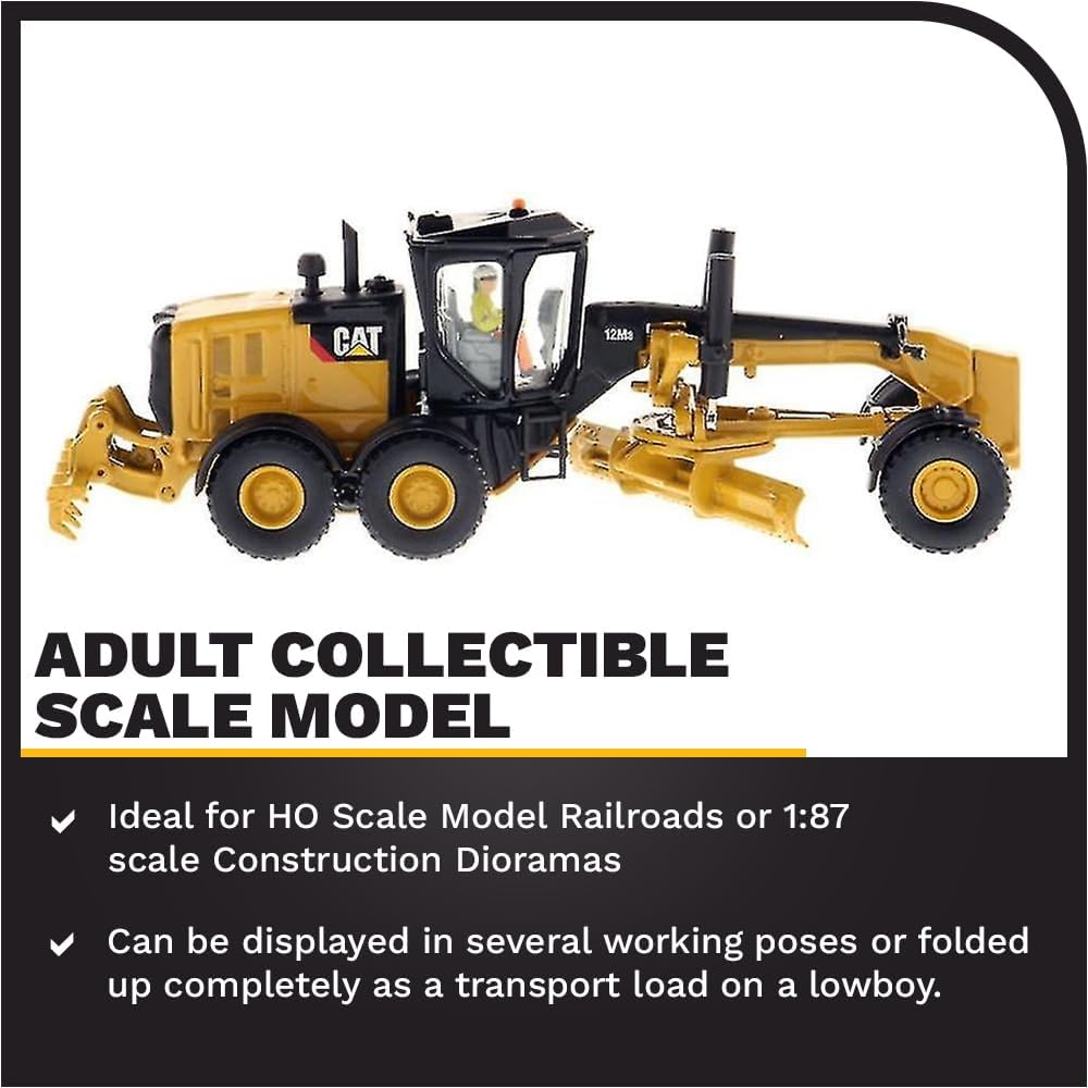 Alternative view of Caterpillar 12M3 Motor Grader HO Series Vehicle, Scale 1:87