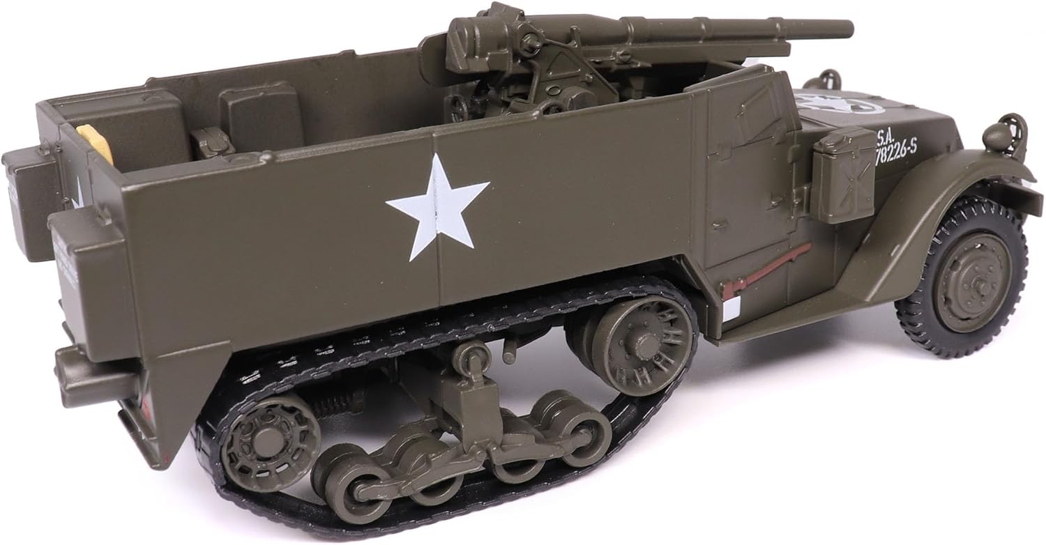 Alternative view of Motor city classics 1:43 Scale Military Diecast Collectible | M3 Gun Motor Carriage with 75mm M1897A4 Gun | Militaria Diecast Model 24215-41