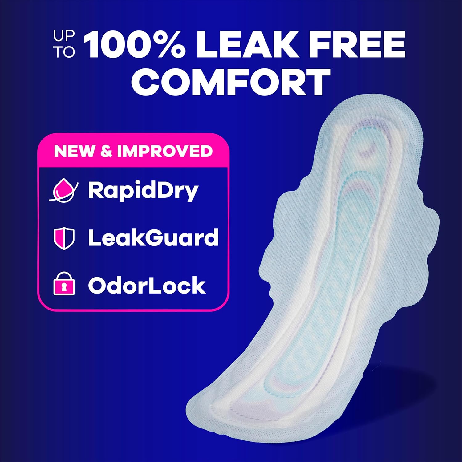 Always Ultra Thin Overnight Pads, Size 5, Extra Heavy Overnight, Unscented, 92 Count (2 Packs of 46)