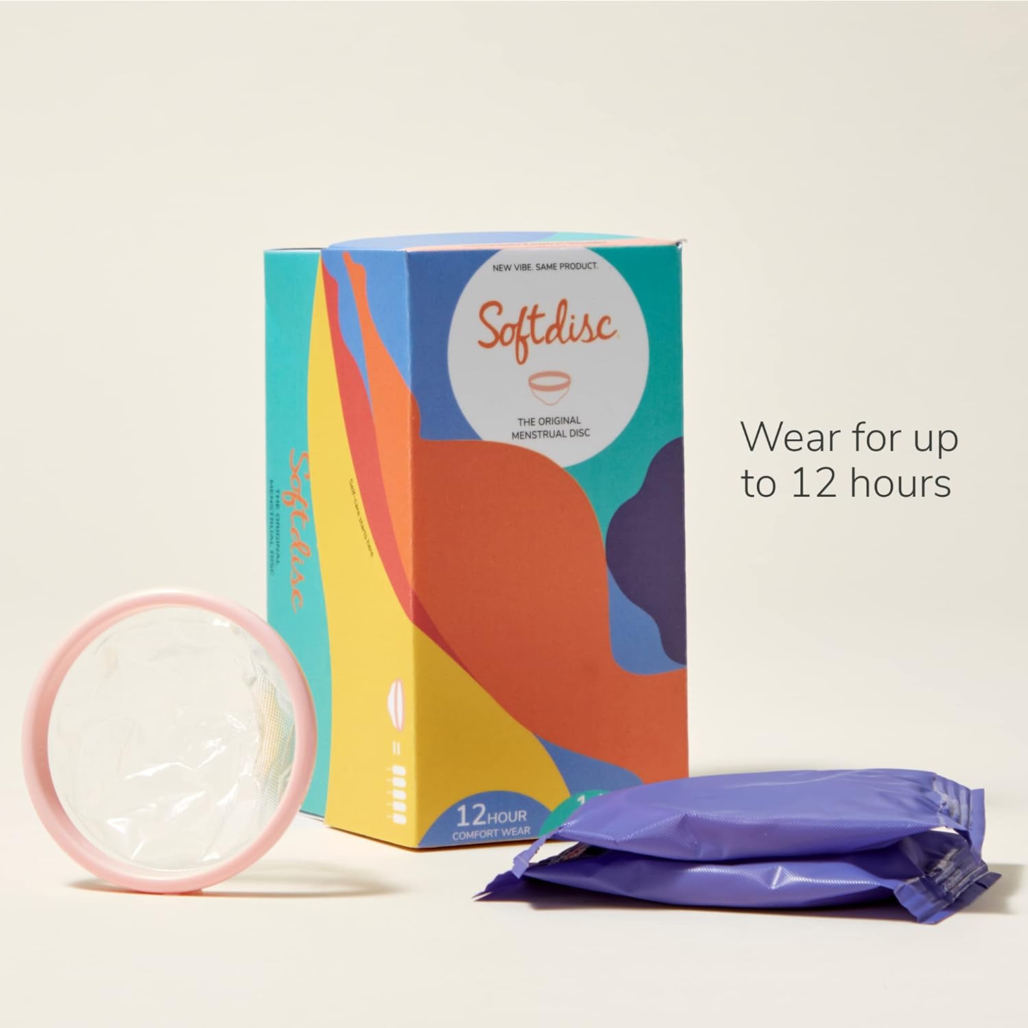 Softdisc Menstrual Discs | Disposable Period Discs | Tampon, Pad, and Cup Alternative | Capacity of 3 Super Tampons | 14 Count