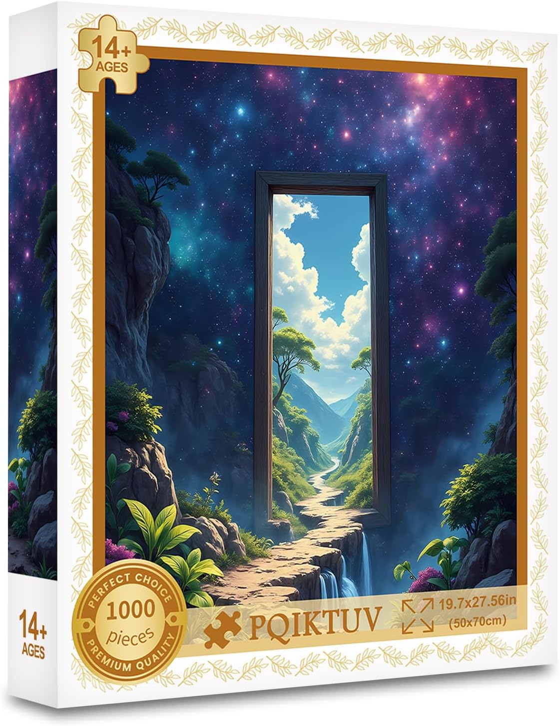 PQIKTUV Puzzles for Adults 1024 Pieces Space Astronaut Galaxy Scene Jigsaw, with Letter Markings, HD Poster, No Dust, Jigsaw Puzzles Impossible Puzzle Family Decoration Giftfor Space Lovers - Image 8