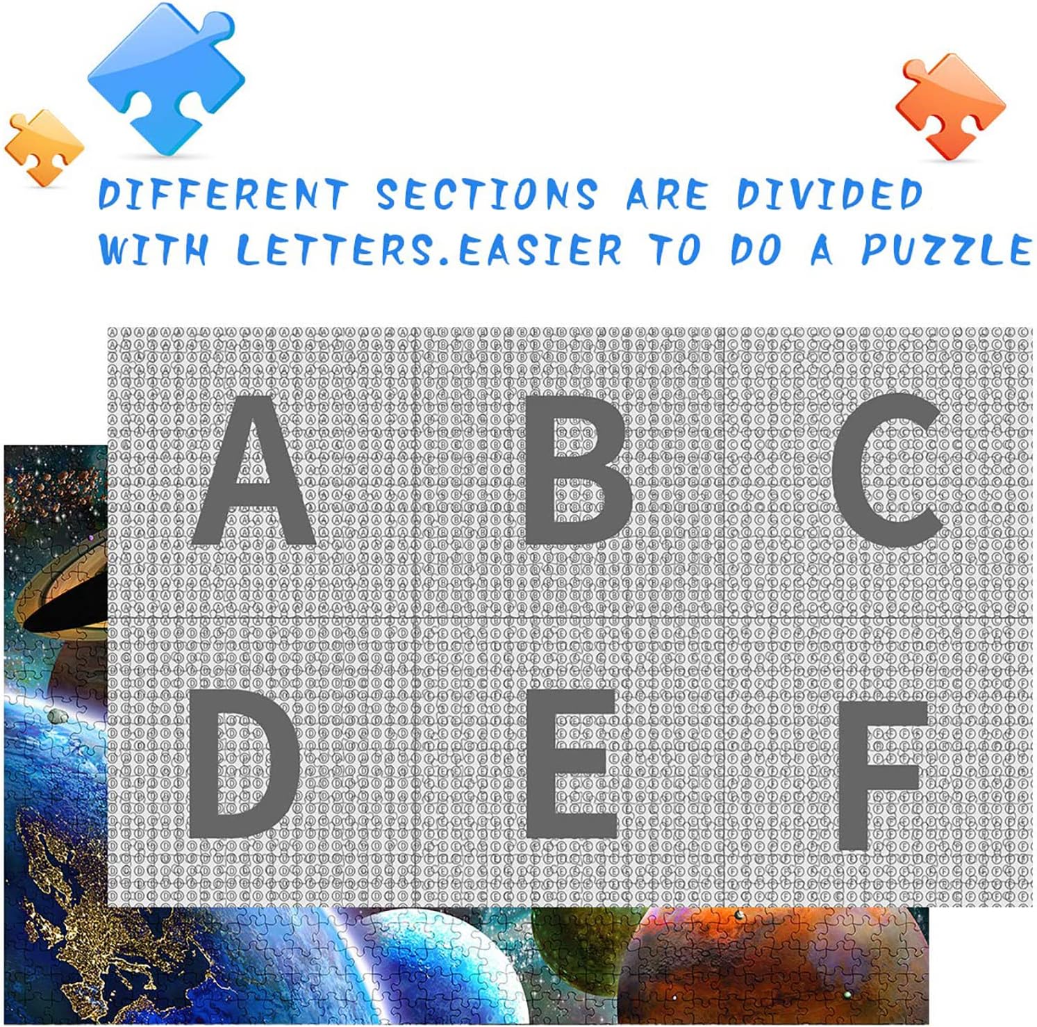 Jigsaw Puzzles 1000 Pieces for Adults, Families (Space Traveler, Solar System) Pieces Fit Together Perfectly - Image 4