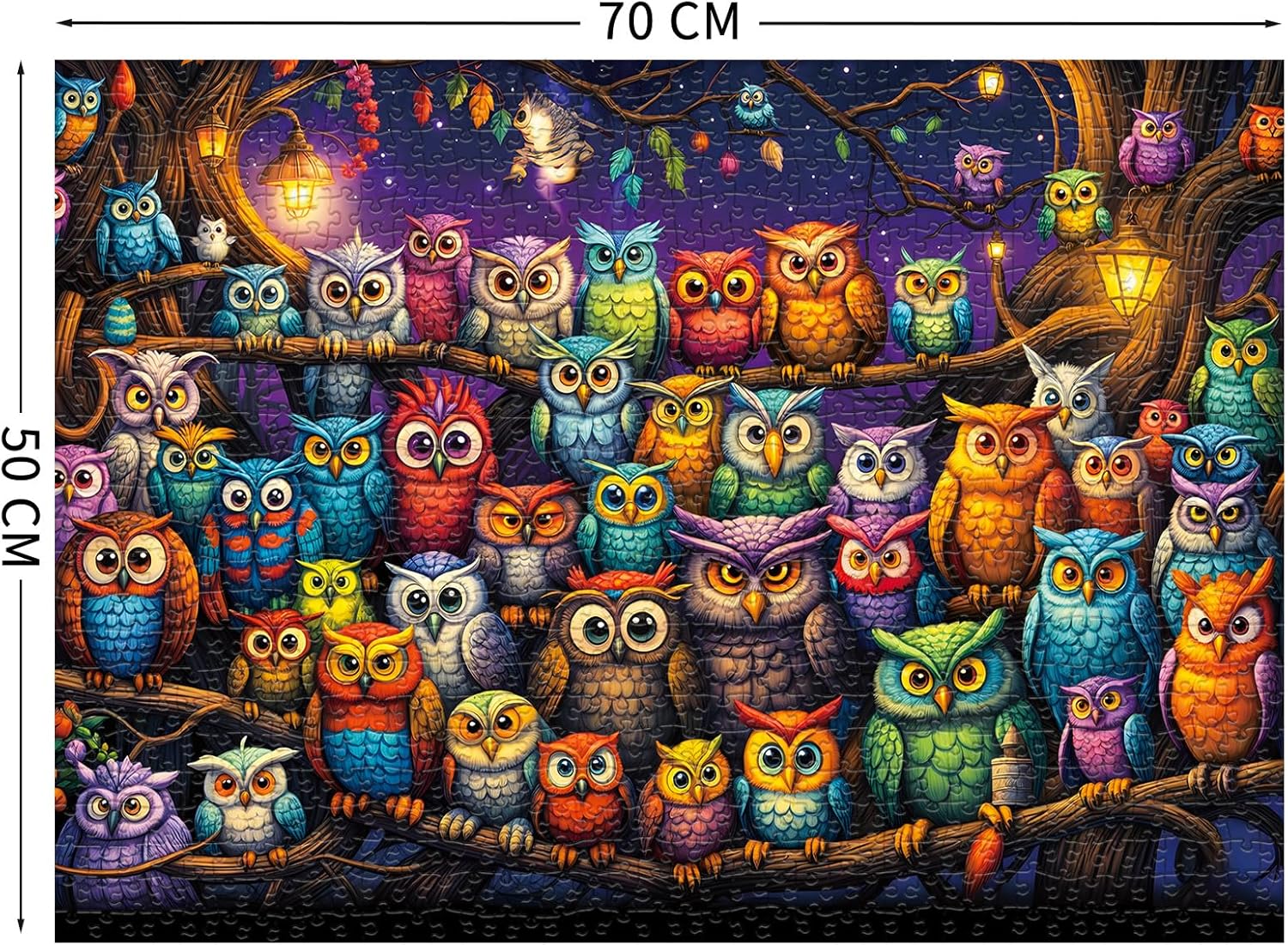 Alternative view of TangComplete - Owl Family Puzzles for Adults 1000 Pieces, Jigsaw Puzzles for Adults 1000 Piece, Challenging Game Toys, Impossible Puzzle, Family Decoration Puzzle