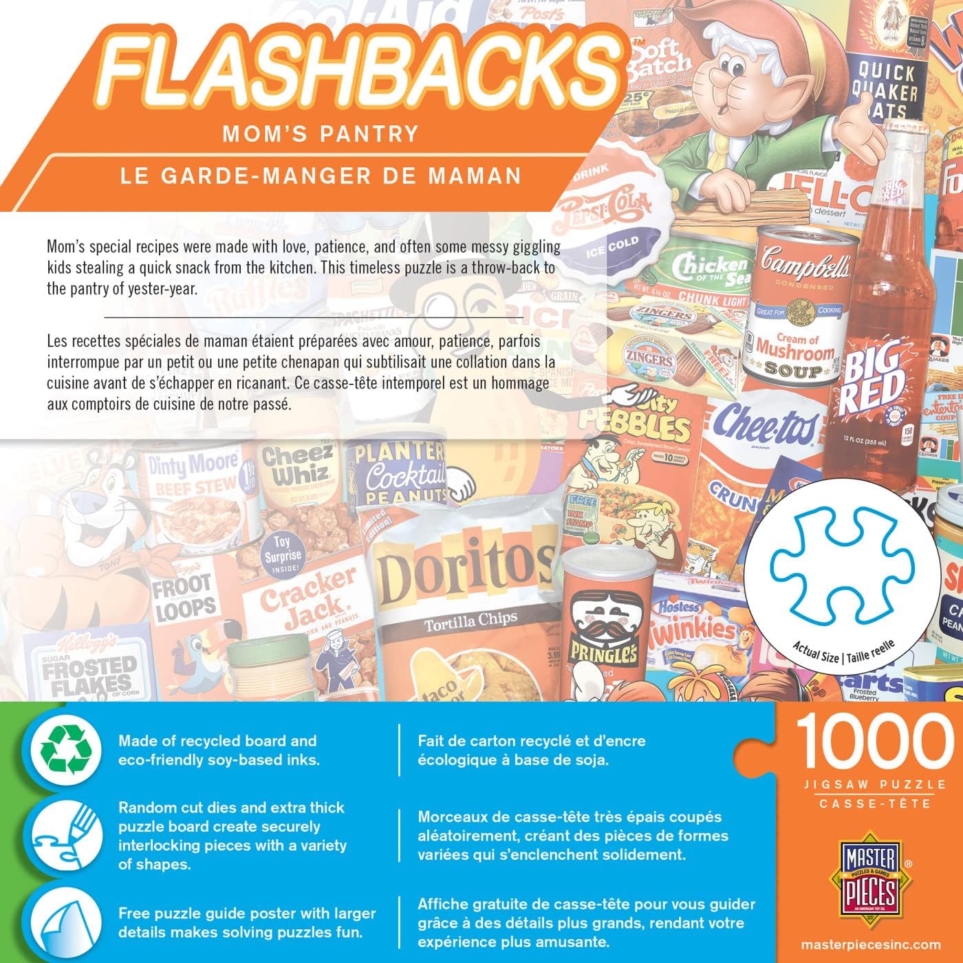 Alternative view of MasterPieces - Mom's Pantry 1000 Piece Jigsaw Puzzle, Fun for Adults & Family, Non-Glare Finish, 19.25" x 26.75", Nostalgic Design