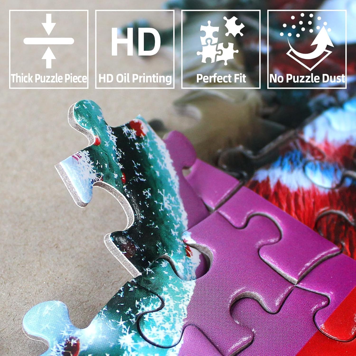 Blueforest 1000 Piece Jigsaw Puzzle for Adults, Enchanting Fantasy Forest Mushroom Landscape Puzzle Hard Impossible Difficult Challenging Family Puzzles for Adults Perfect for Game Nights - Image 4