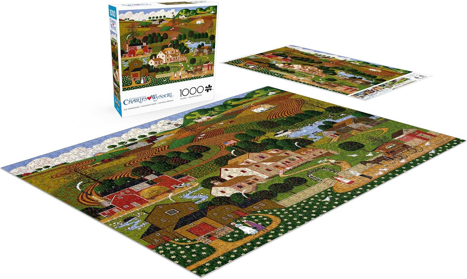 Buffalo Games - Charles Wysocki - Old Homestead - 1000 Piece Puzzle - Challenging Puzzle Perfect for Game Nights - Finished Size is 26.75 x 19.75 - Image 3