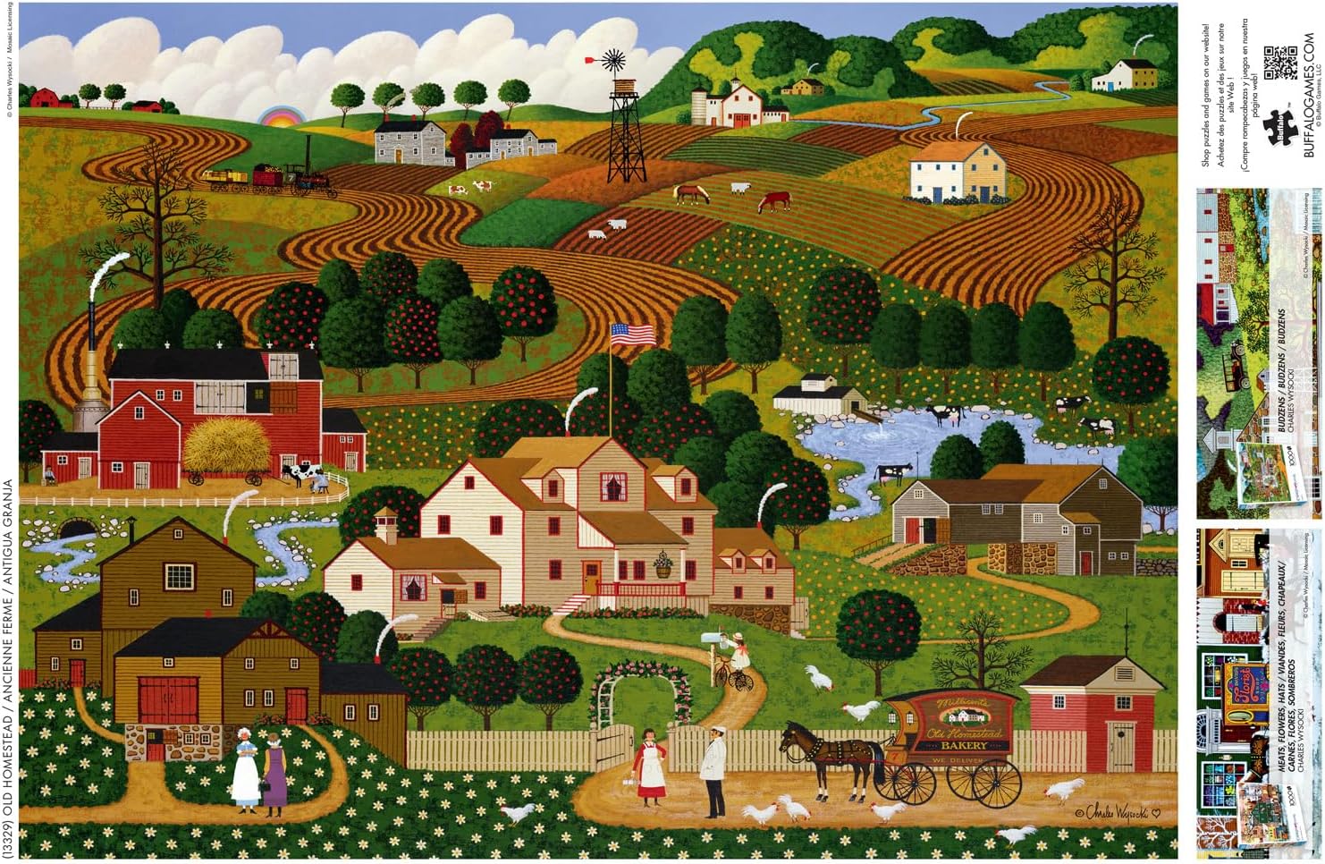 Buffalo Games - Charles Wysocki - Old Homestead - 1000 Piece Puzzle - Challenging Puzzle Perfect for Game Nights - Finished Size is 26.75 x 19.75 - Image 4