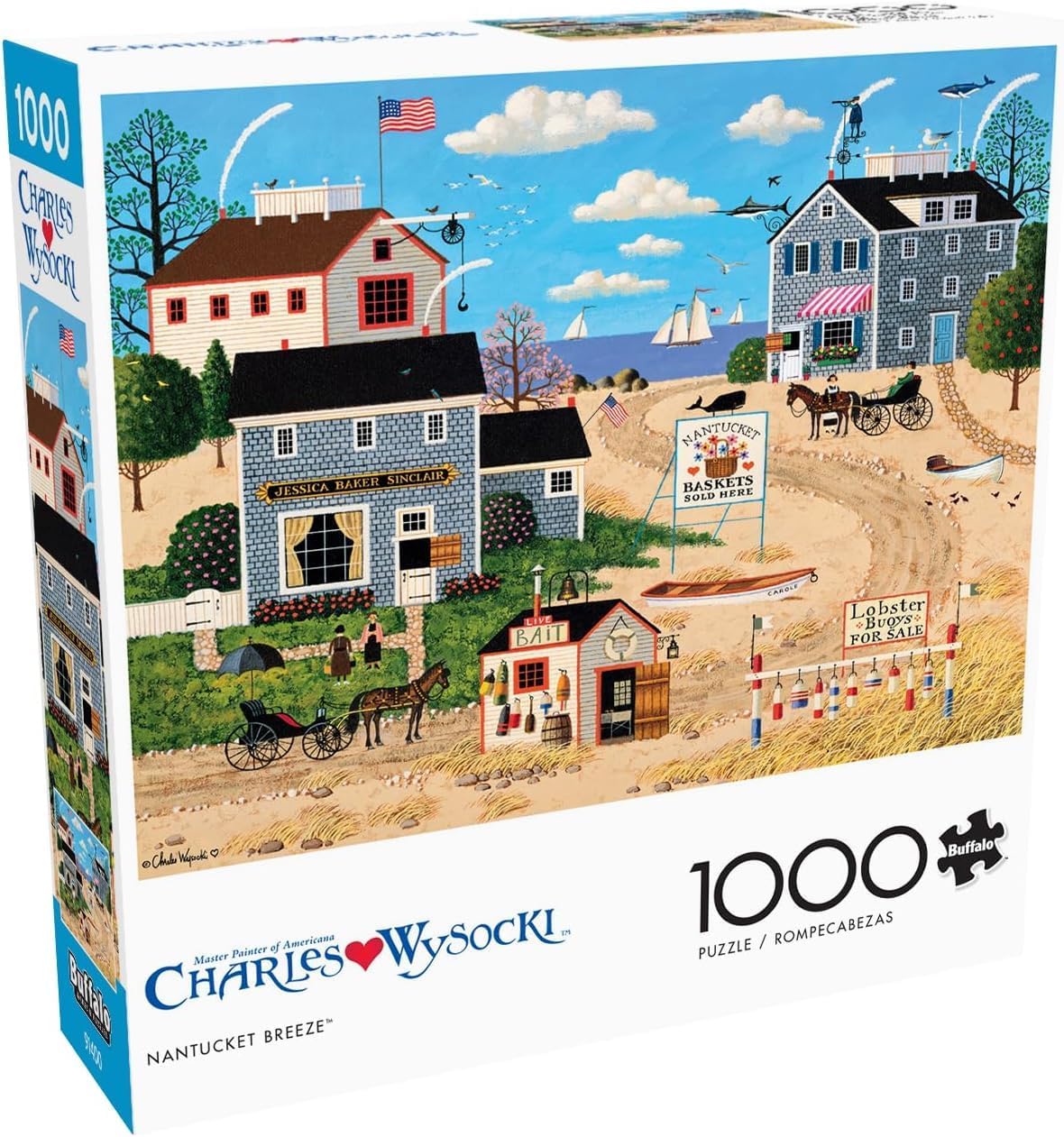 Buffalo Games - Charles Wysocki - Old Homestead - 1000 Piece Puzzle - Challenging Puzzle Perfect for Game Nights - Finished Size is 26.75 x 19.75 - Image 8