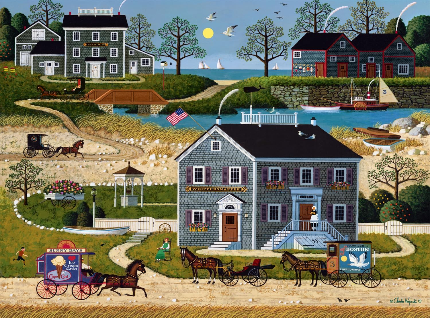 Buffalo Games - Charles Wysocki - Old Homestead - 1000 Piece Puzzle - Challenging Puzzle Perfect for Game Nights - Finished Size is 26.75 x 19.75 - Image 9