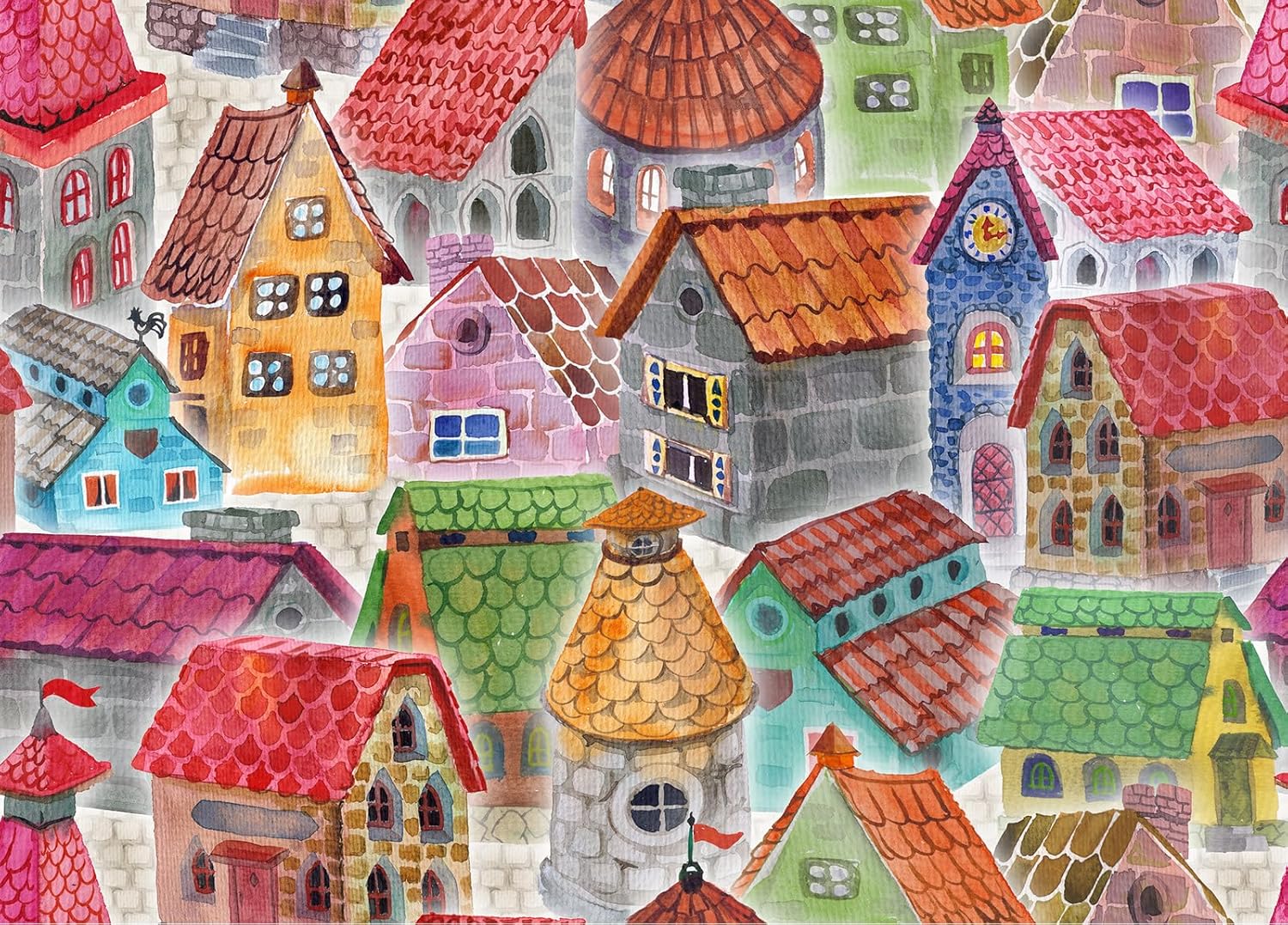 HUADADA Jigsaw Puzzles for Adults 1000 Pieces, Country Store Interlock Perfectly Letter on Back No Dust, Home Decor Birthday Party Gift Toy for Men Women Olders Seniors (27.5"x19.6"), 1:1 Poster - Image 7