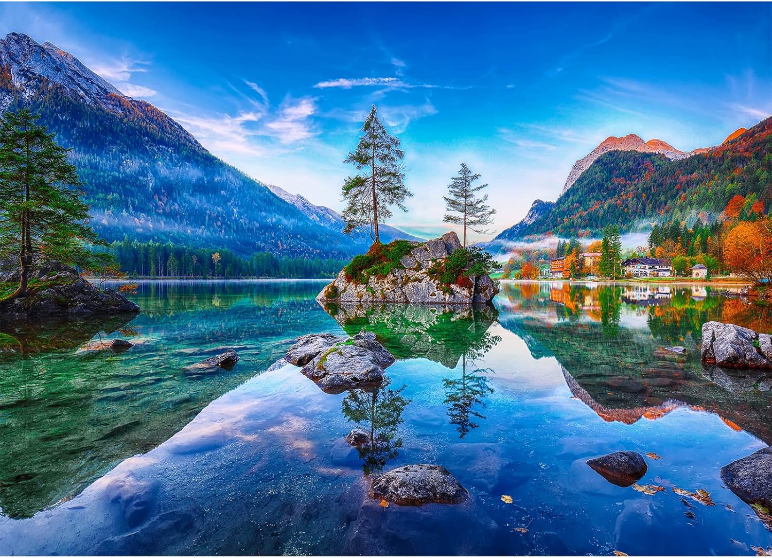 HUADADA Jigsaw Puzzles for Adults 1000 Pieces, Country Store Interlock Perfectly Letter on Back No Dust, Home Decor Birthday Party Gift Toy for Men Women Olders Seniors (27.5"x19.6"), 1:1 Poster - Image 9