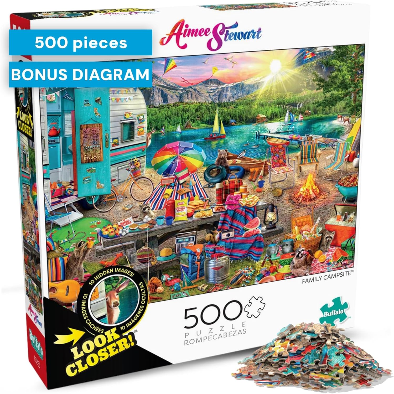 Buffalo Games u2013 Aimee Stewart Merry Mushroom Cottage 1000 Piece Jigsaw Puzzle for Adults, Whimsical Fantasy Scene, Made in USA - Image 6