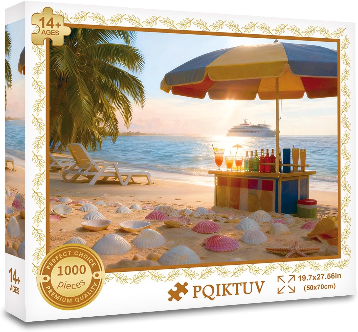 PQIKTUV Jigsaw Puzzle 1000 Pieces Stained Glass Autumn Tree, Puzzles for Adults 1000 Pieces with Dustproof Storage Bag, Impossible Puzzle Family Decoration for Valentine Friends Parents - Image 7