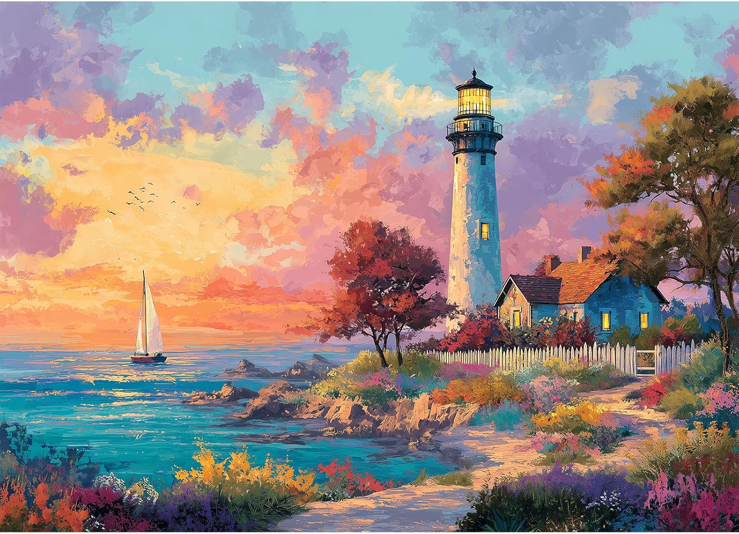 Aurora Over Snowscape Puzzles for Adults 1000 Pieces, Impossible Hard Difficult Challenging Jigsaw Puzzle 1000 Pieces, Christmas Birthday Gifts Home Decor for Adults/Friends/Family - Image 8