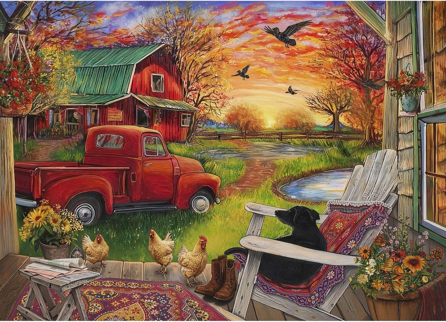 Aurora Over Snowscape Puzzles for Adults 1000 Pieces, Impossible Hard Difficult Challenging Jigsaw Puzzle 1000 Pieces, Christmas Birthday Gifts Home Decor for Adults/Friends/Family - Image 9