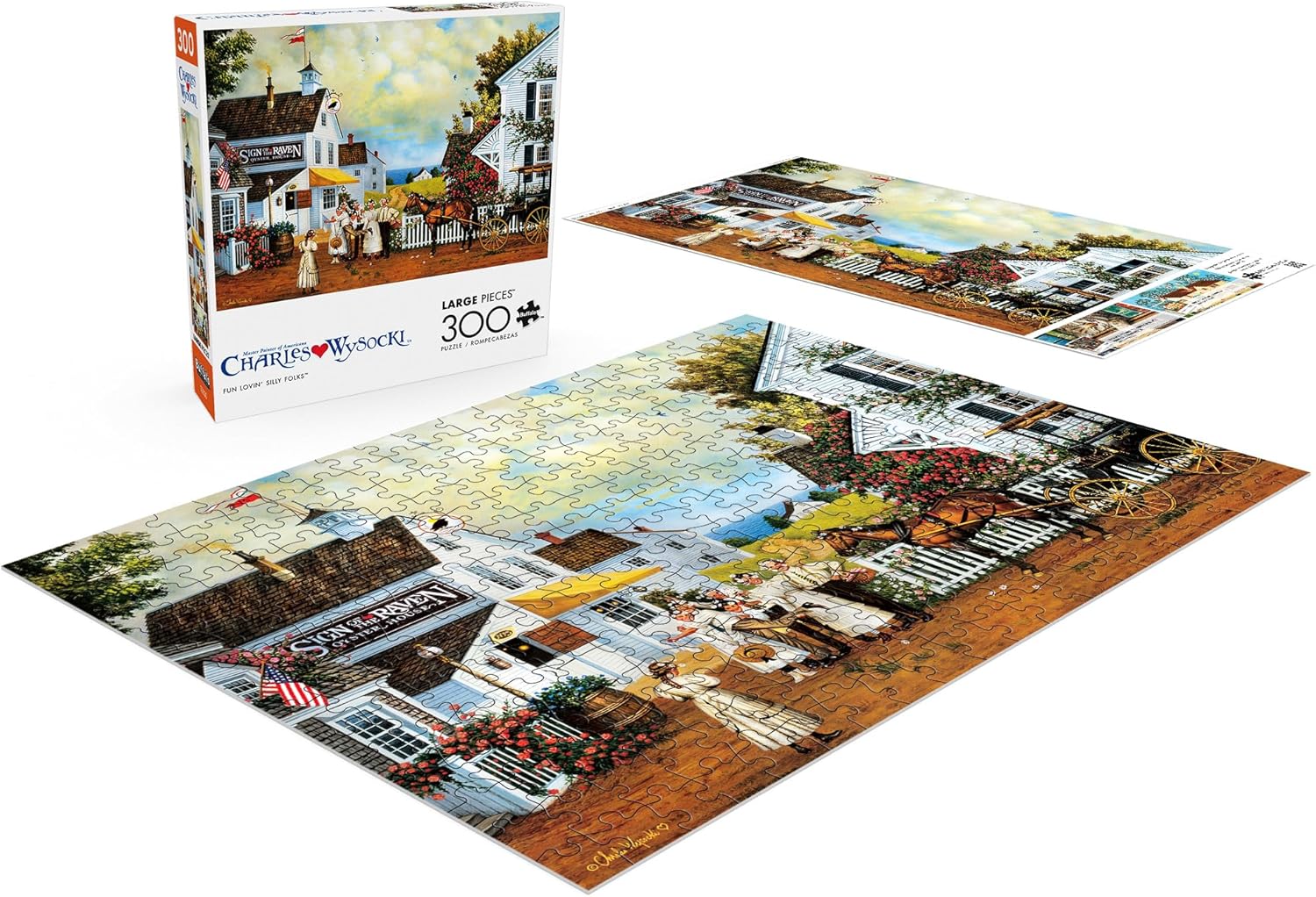 Buffalo Games - Charles Wysocki - Fun Lovin' Silly Folks - Jigsaw Puzzle for Adults - Challenging Puzzle Perfect for Game Nights - Finished Size is 21.25 x 15.00 - Image 3