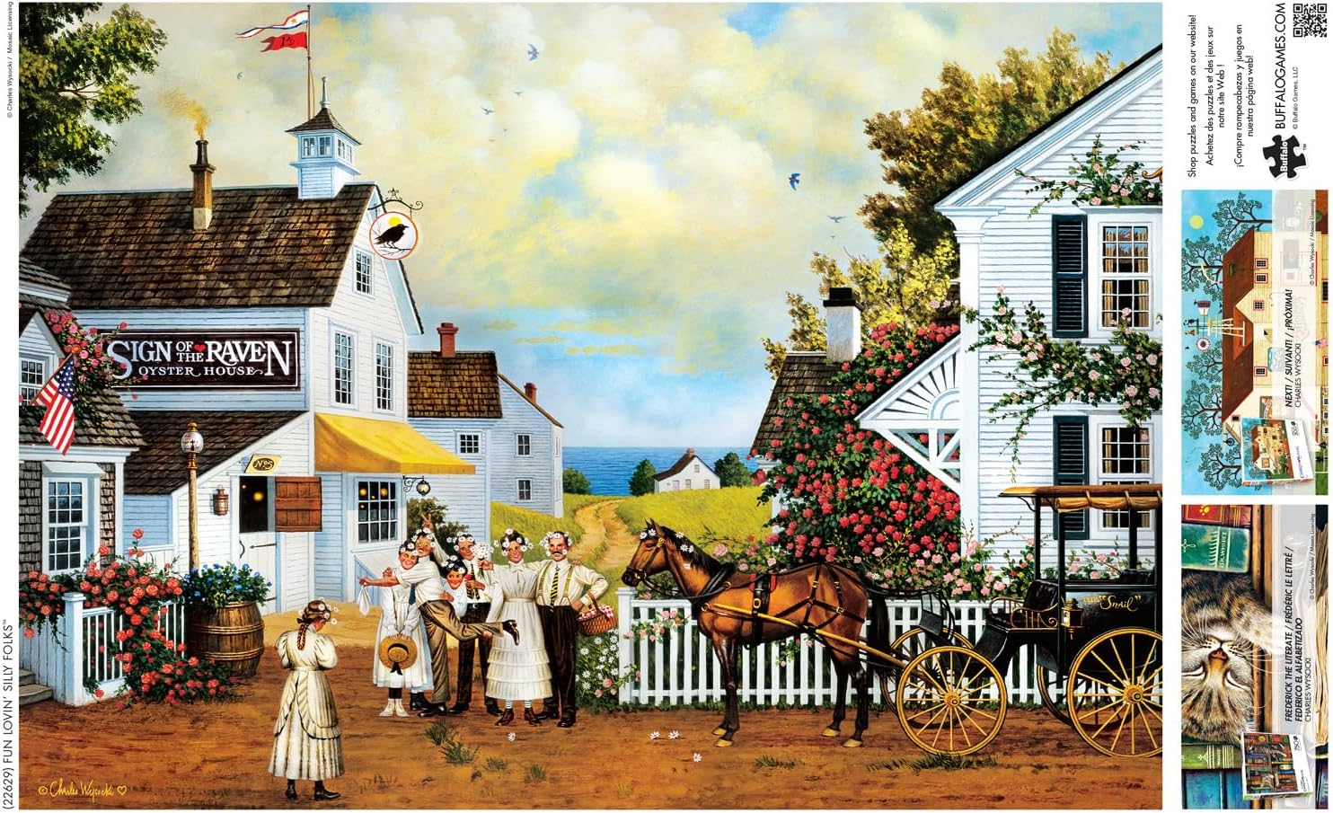Buffalo Games - Charles Wysocki - Fun Lovin' Silly Folks - Jigsaw Puzzle for Adults - Challenging Puzzle Perfect for Game Nights - Finished Size is 21.25 x 15.00 - Image 4