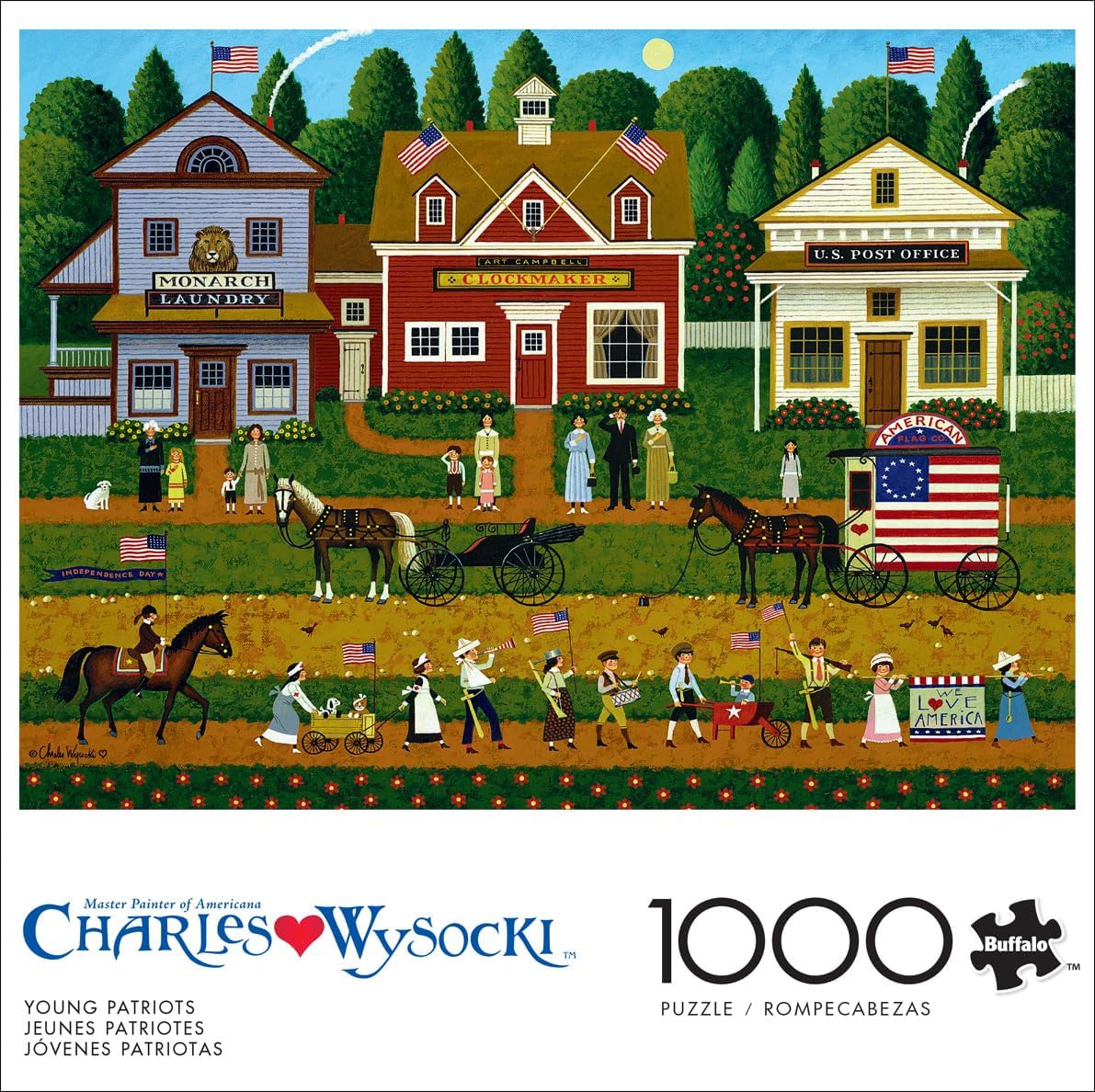 Alternative view of Buffalo Games - Charles Wysocki - Young Patriots - 1000 Piece Puzzle - Challenging Puzzle Perfect for Game Nights - Finished Size is 26.75 x 19.75