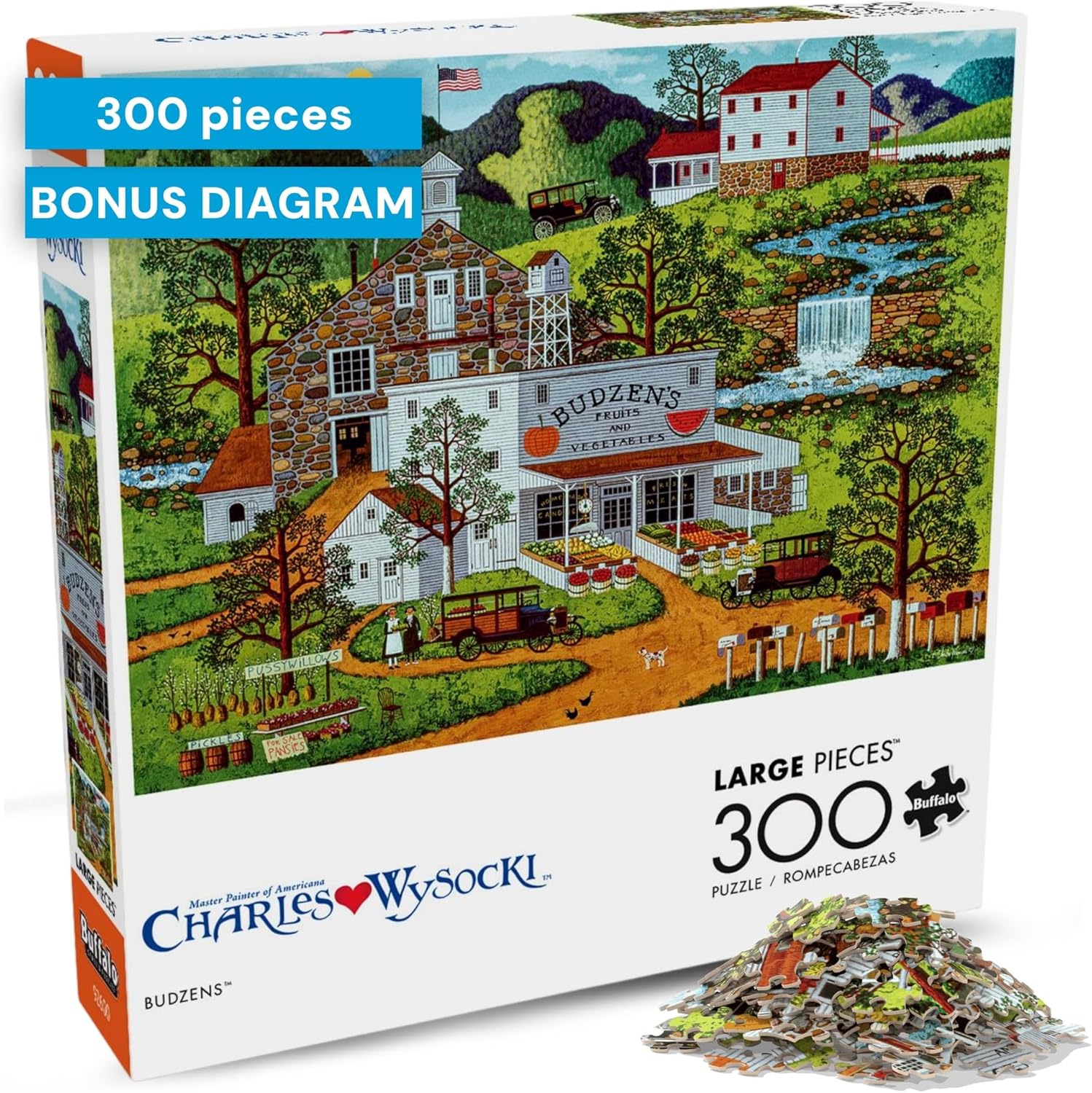 Buffalo Games - Charles Wysocki - Fun Lovin' Silly Folks - Jigsaw Puzzle for Adults - Challenging Puzzle Perfect for Game Nights - Finished Size is 21.25 x 15.00 - Image 7