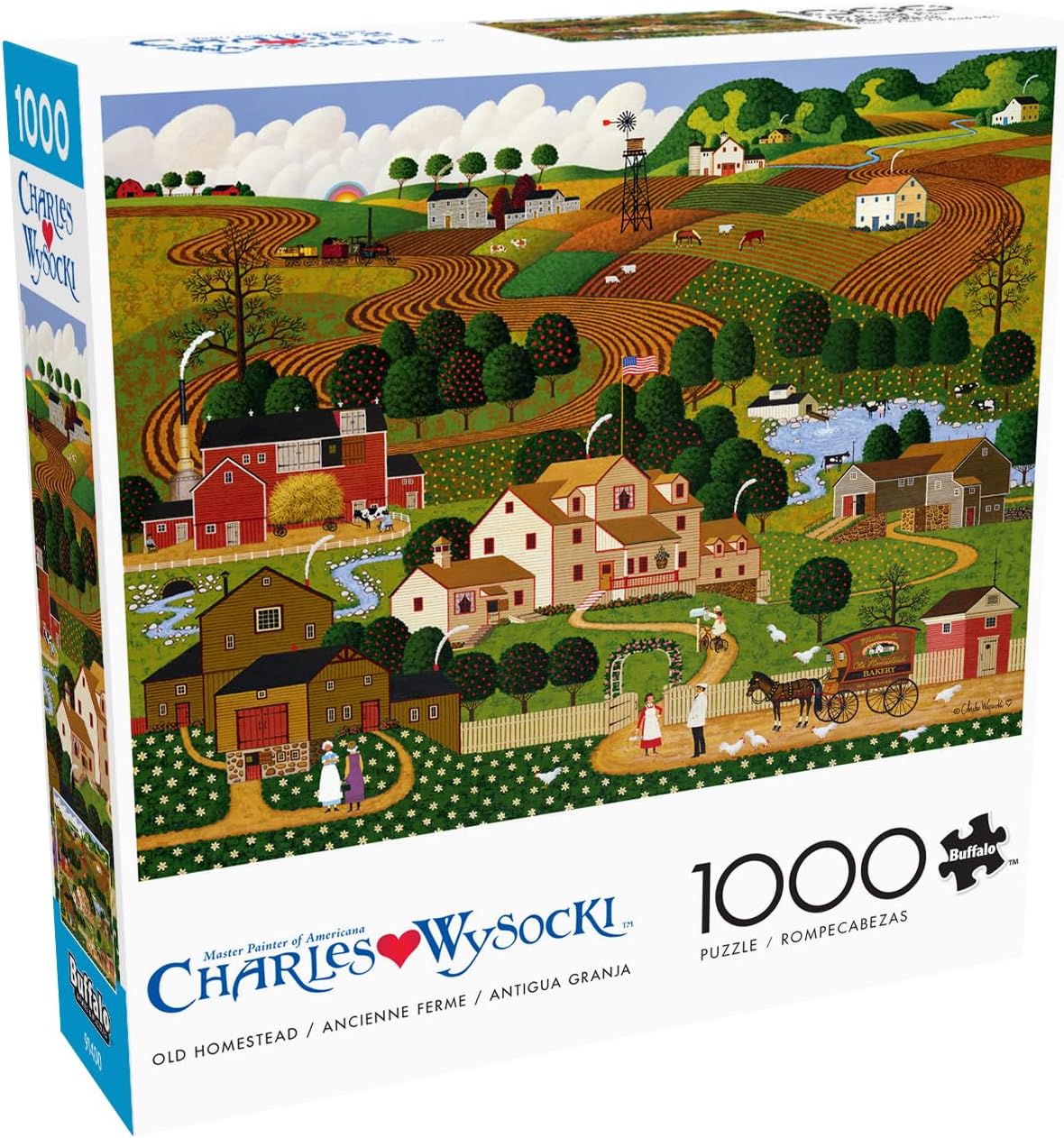 Buffalo Games - Charles Wysocki - Young Patriots - 1000 Piece Puzzle - Challenging Puzzle Perfect for Game Nights - Finished Size is 26.75 x 19.75 - Image 7