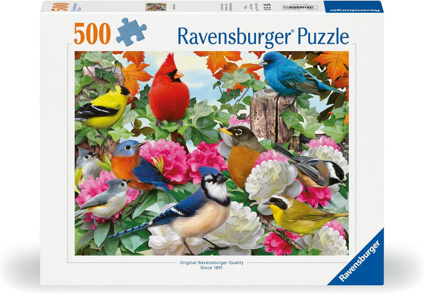 Ravensburger Garden Birds 500 Piece Jigsaw Puzzle for Adults - 12000147 - Handcrafted Tooling, Made in Germany, Every Piece Fits Together Perfectly - Image 3