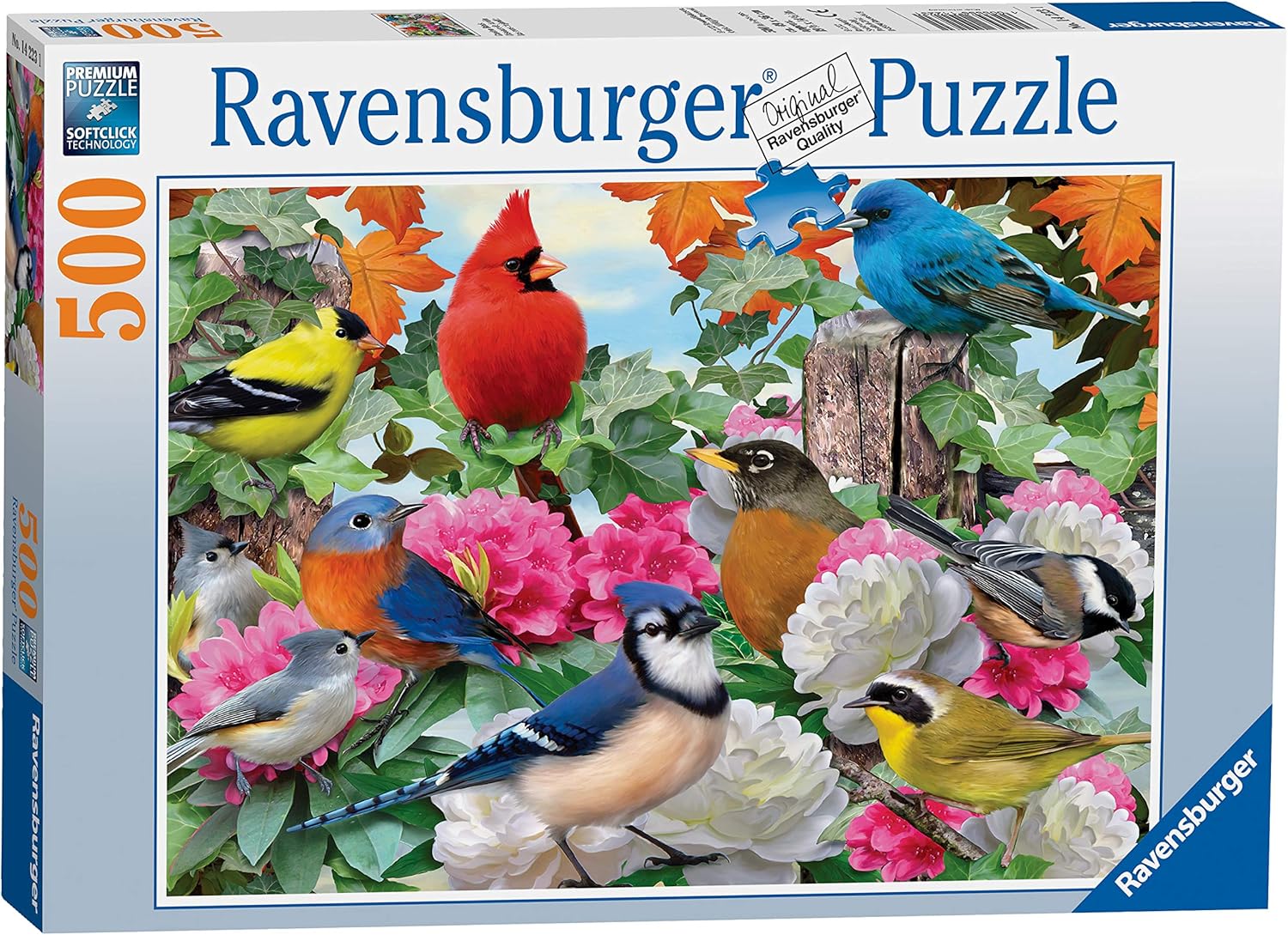 Ravensburger Garden Birds 500 Piece Jigsaw Puzzle for Adults - 12000147 - Handcrafted Tooling, Made in Germany, Every Piece Fits Together Perfectly - Image 9
