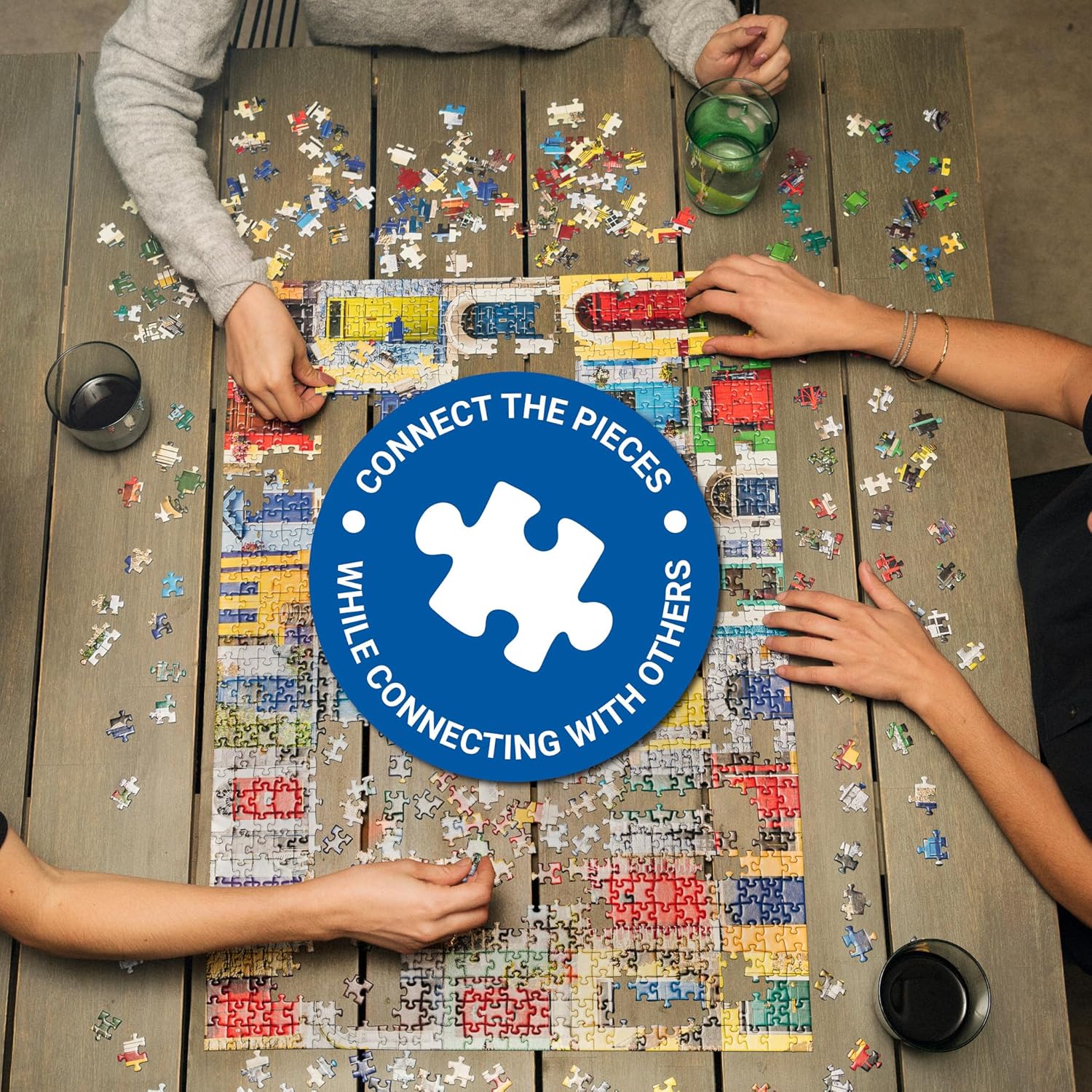 Ravensburger - Tranquil Harbour - 500 Piece Jigsaw Puzzle - Stunning, Vivid Imagery of a Summer Coastal Harbor - Inspiring Scene - Ideal Gift - Frameable Art - Screen-Free Fun - Puzzles for Adults - Image 4