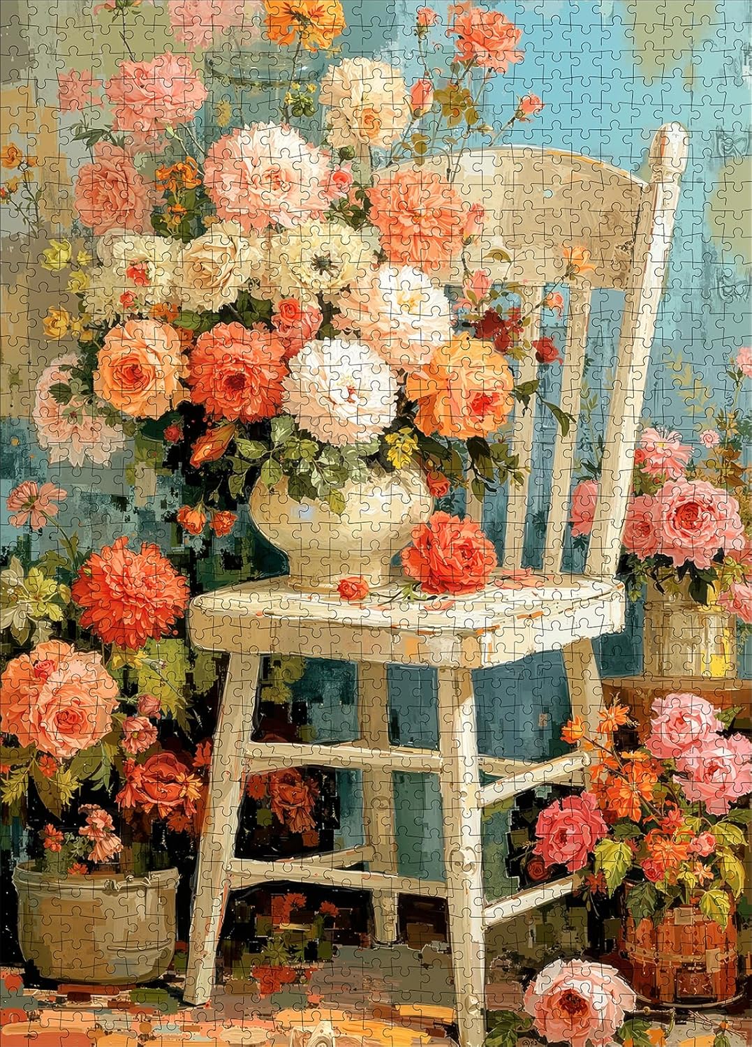 1000 Piece Jigsaw Puzzle for Adults - Whimsical Starry Night Fairy Town, 28x20 Inch Panoramic Fantasy Art, Challenging Puzzle with Lettered Back, Unique Home Decor Gift - Image 8