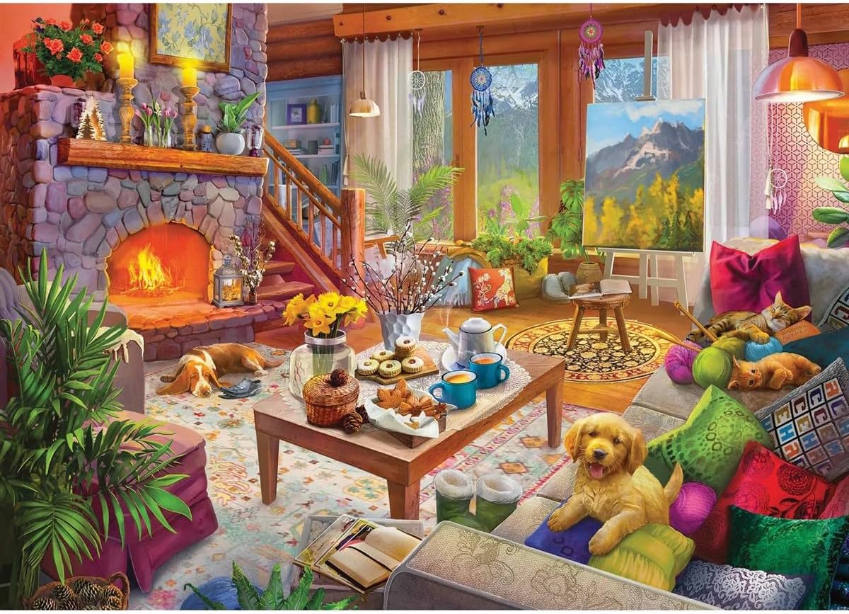Ravensburger Cozy Cabin 1000 Piece Jigsaw Puzzle for Adults - 12000293 - Handcrafted Tooling, Made in Germany, Every Piece Fits Together Perfectly