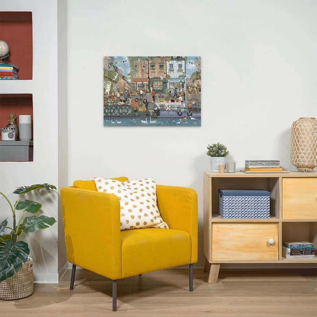 Ravensburger - Riverside Town - 1000 Piece Jigsaw Puzzle - Quaint Village on The Water - Vibrant, Rustic Scene of Yesteryear - Frameable - Premium Quality - Puzzles for Adults - Image 4