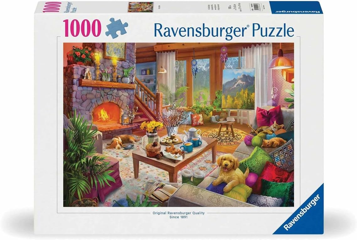 Ravensburger Cozy Cabin 1000 Piece Jigsaw Puzzle for Adults - 12000293 - Handcrafted Tooling, Made in Germany, Every Piece Fits Together Perfectly - Image 3