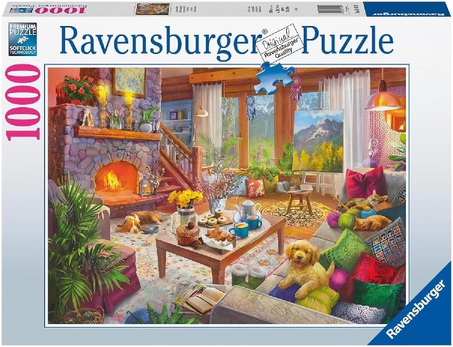 Ravensburger Cozy Cabin 1000 Piece Jigsaw Puzzle for Adults - 12000293 - Handcrafted Tooling, Made in Germany, Every Piece Fits Together Perfectly - Image 5